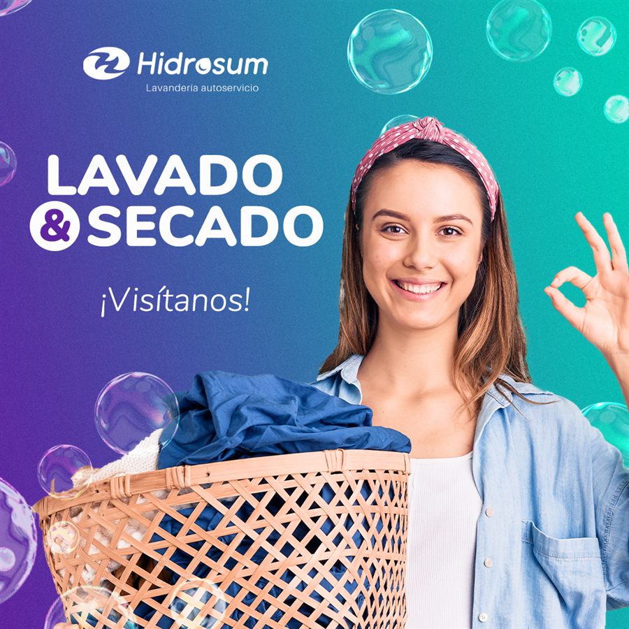 Banner de Hidrosum: lavado y secado, ¡visítanos!
